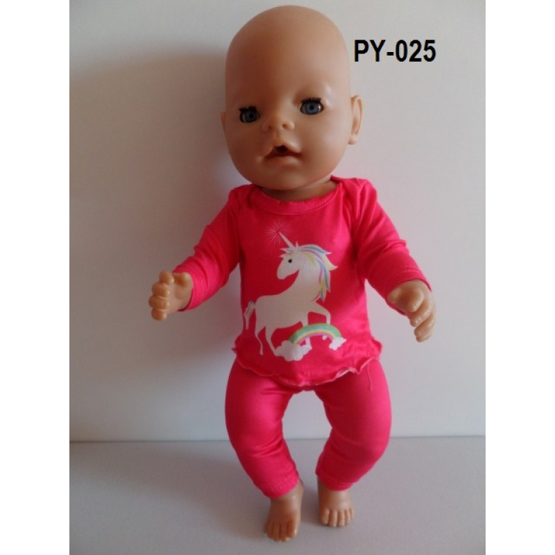 pyjama fuchsia met unicorn